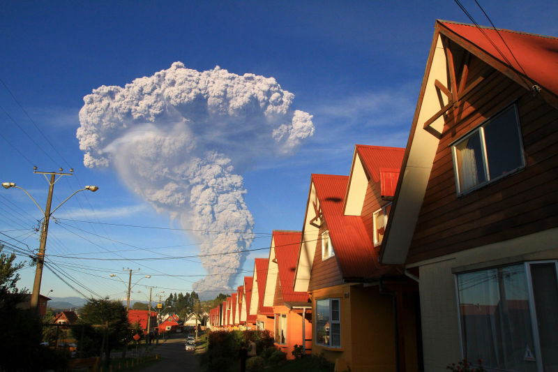 Erupción del volcán Calbuco, en Chile. Foto: AP